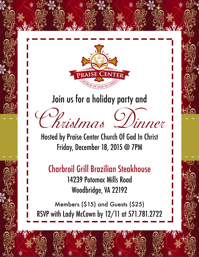 2015 Holiday Party and Christmas Celebration