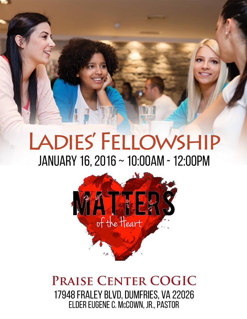 Praise Center Ladies' Fellowship - January 16, 2016