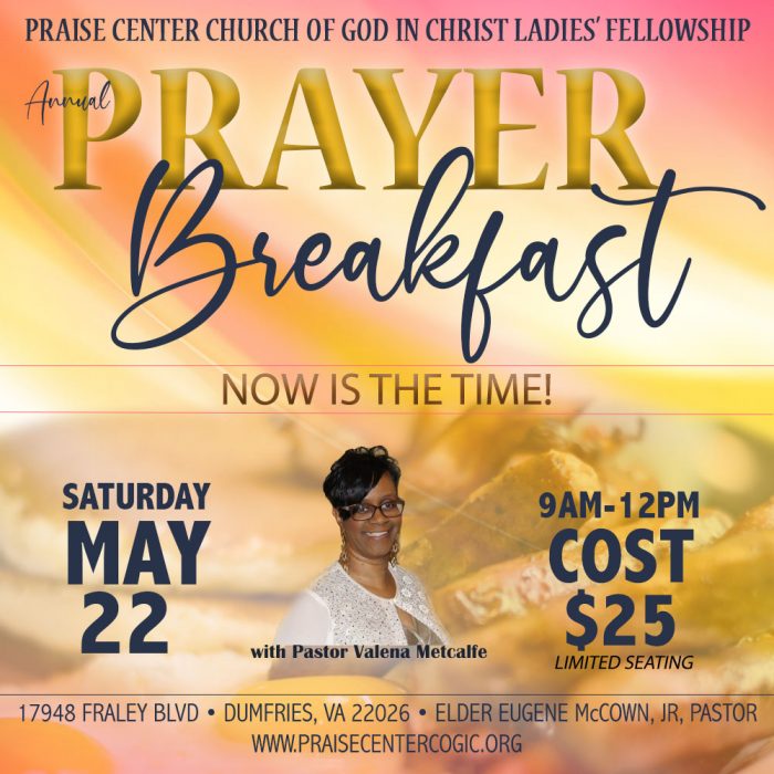 Prayer breakfast archives praise center church of god in christ